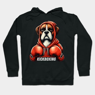 Funny Kickboxing or Boxing Boxer Dog Hoodie